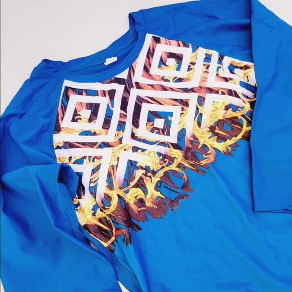 Womens Two Piece Swimsuits Long Sleeve Swimsuits for Women Athletic Tankini Set - Picture 4 of 6